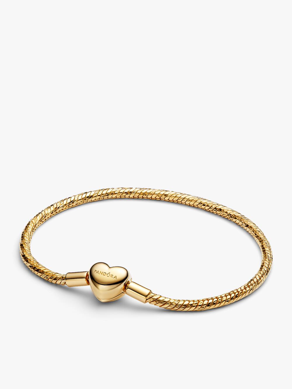 Heart Clasp Snake Chain Bracelet