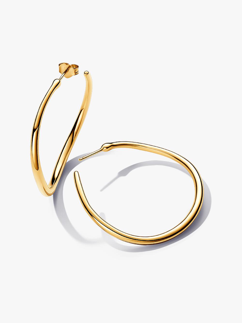 Twisted Triangle Small Hoop Earrings