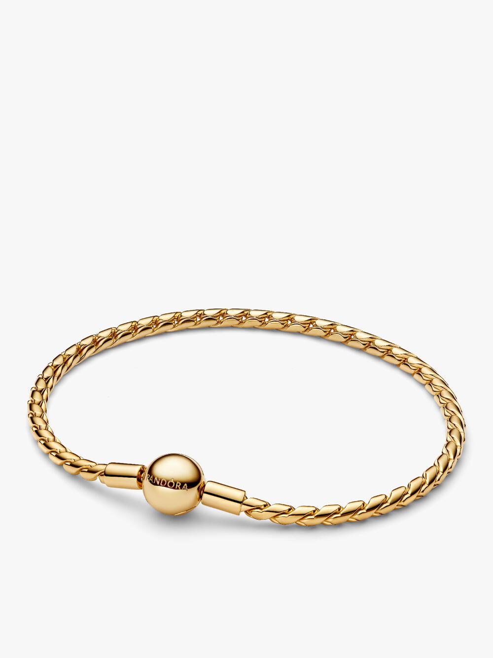 Pandora Moments Red Woven Leather Bracelet