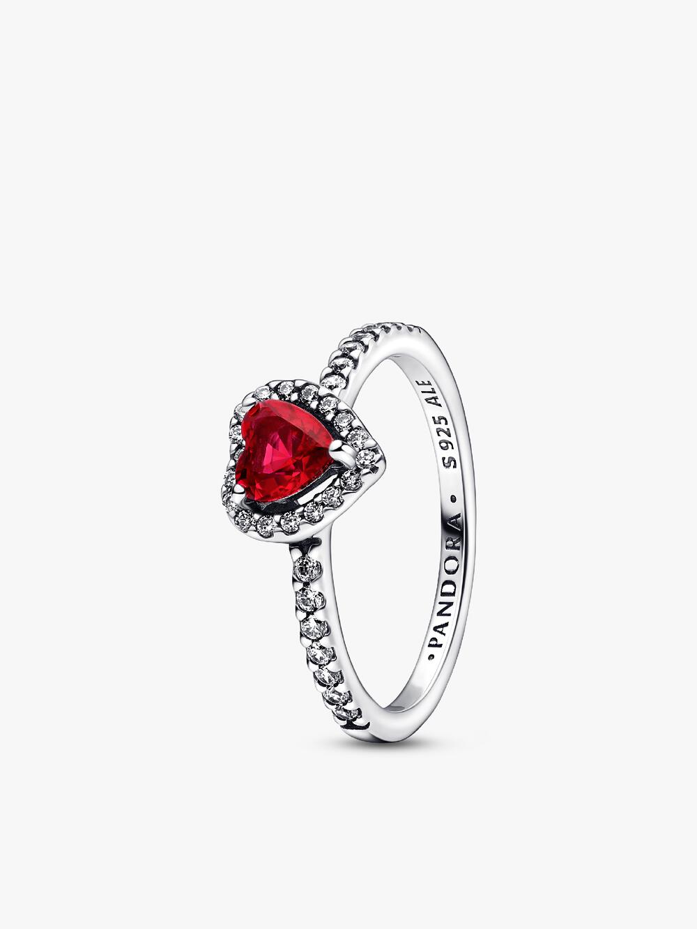 Elevated Pink Heart Ring